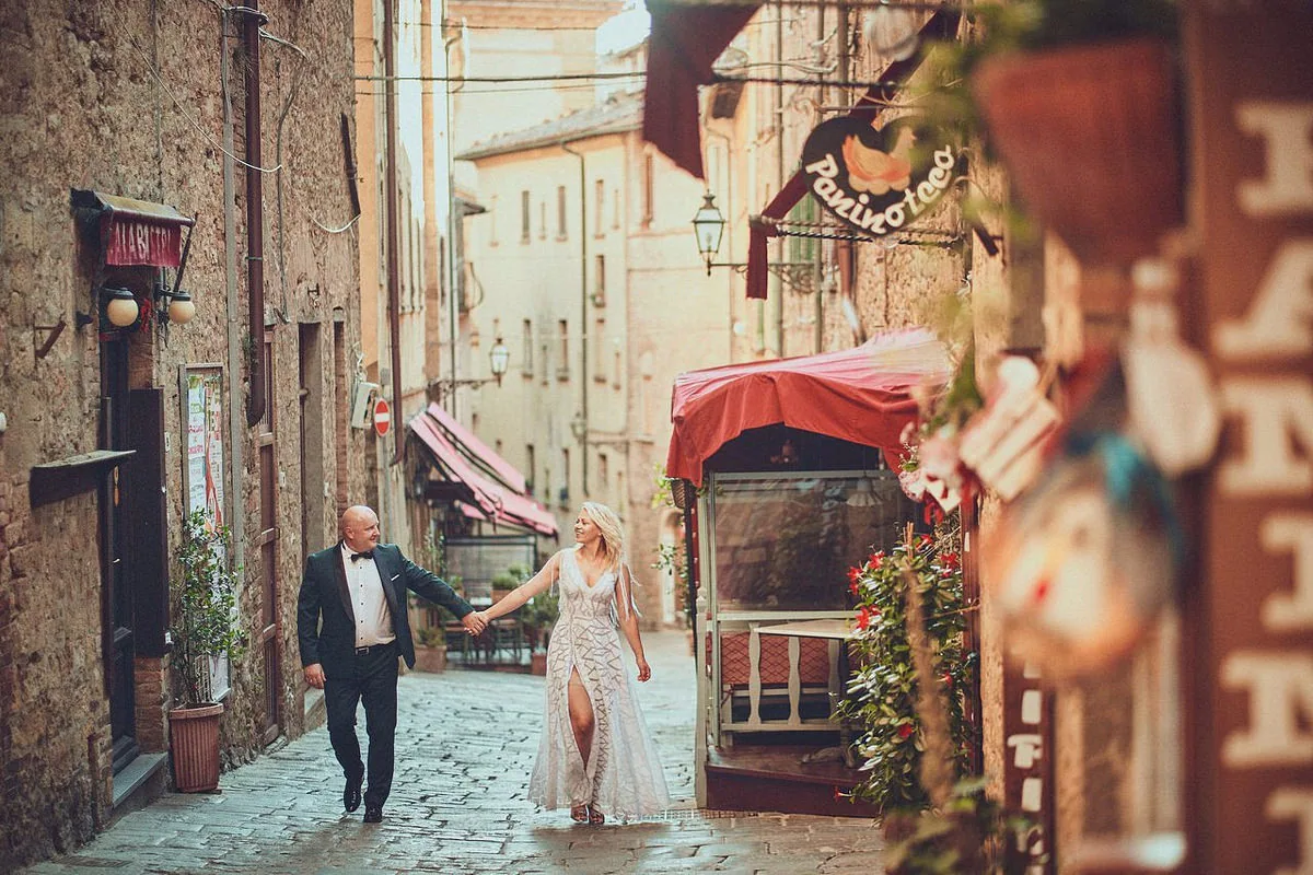 Sesja plenerowa w Toskanii (Volterra), Ala i Rafał - kadr 7
