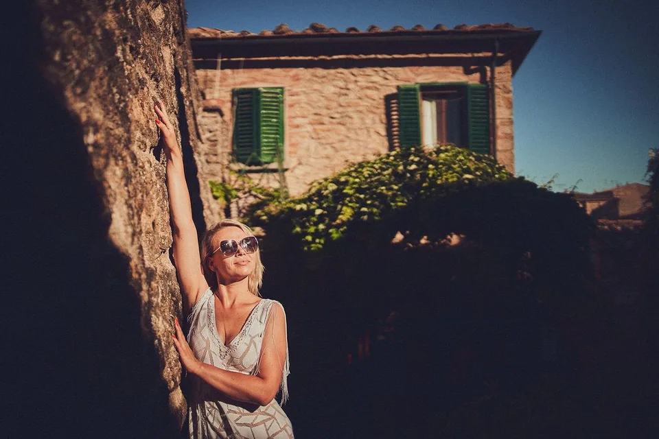 Sesja plenerowa w Toskanii (Volterra), Ala i Rafał - kadr 21