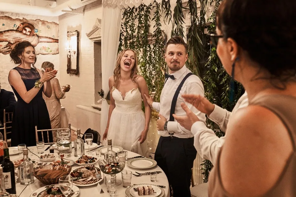 Reportaż ślubny, Ania i Tomek, restauracja „Nostalgia” w Sokolnikach - kadr 82