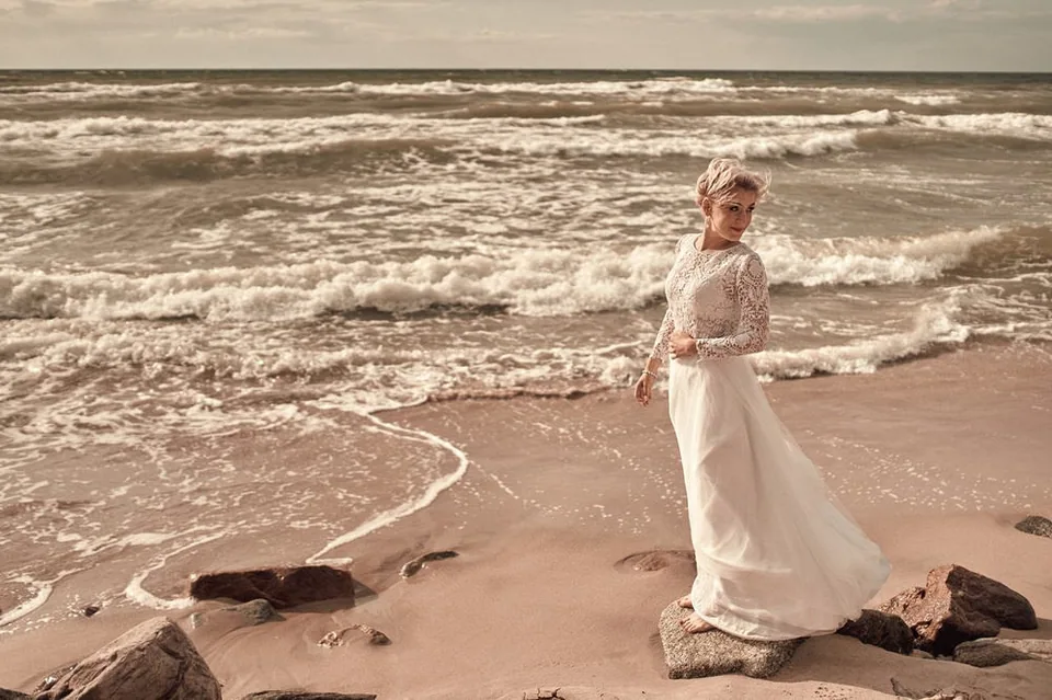 Sesja plenerowa nad morzem, Ewelina i Paweł - kadr 19