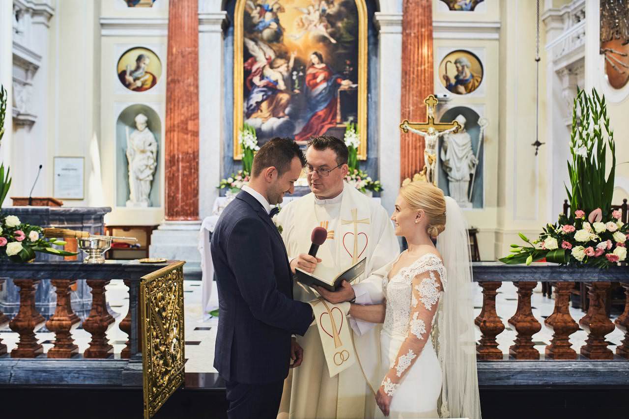 ślub kościół św. Anny Warszawa Wilanów